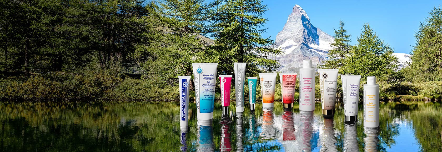 The first vitamin B12 skincare range, designed and made in Switzerland
